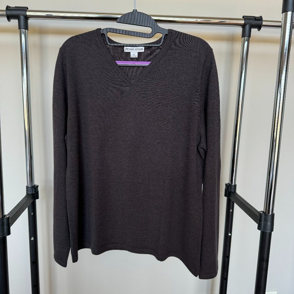 Pendleton Lightweight Pullover V-Neck Sweater Woo… - image 2